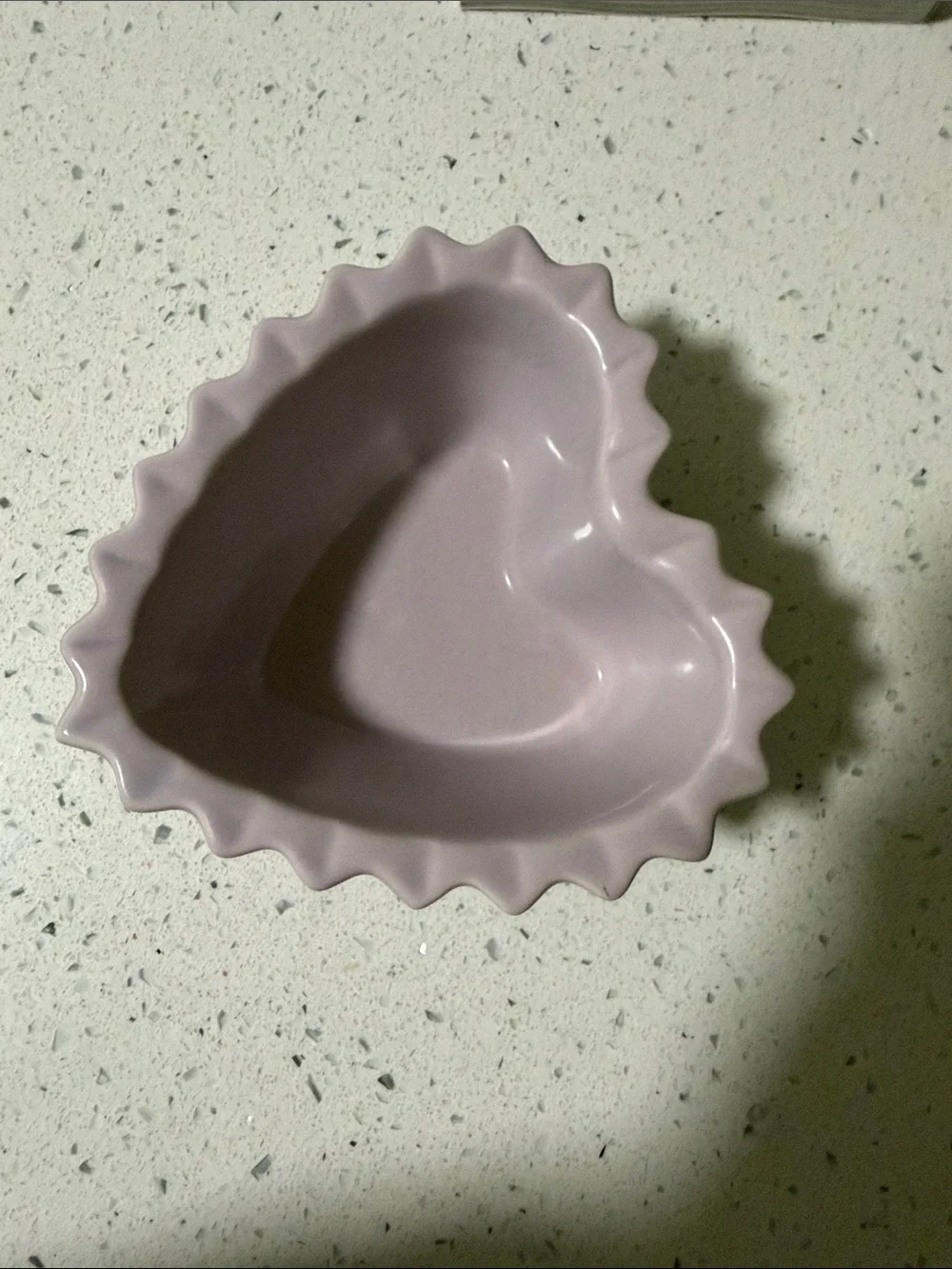 CHANTAL Heart-Shaped Ceramic Serving Bowl in Lavender